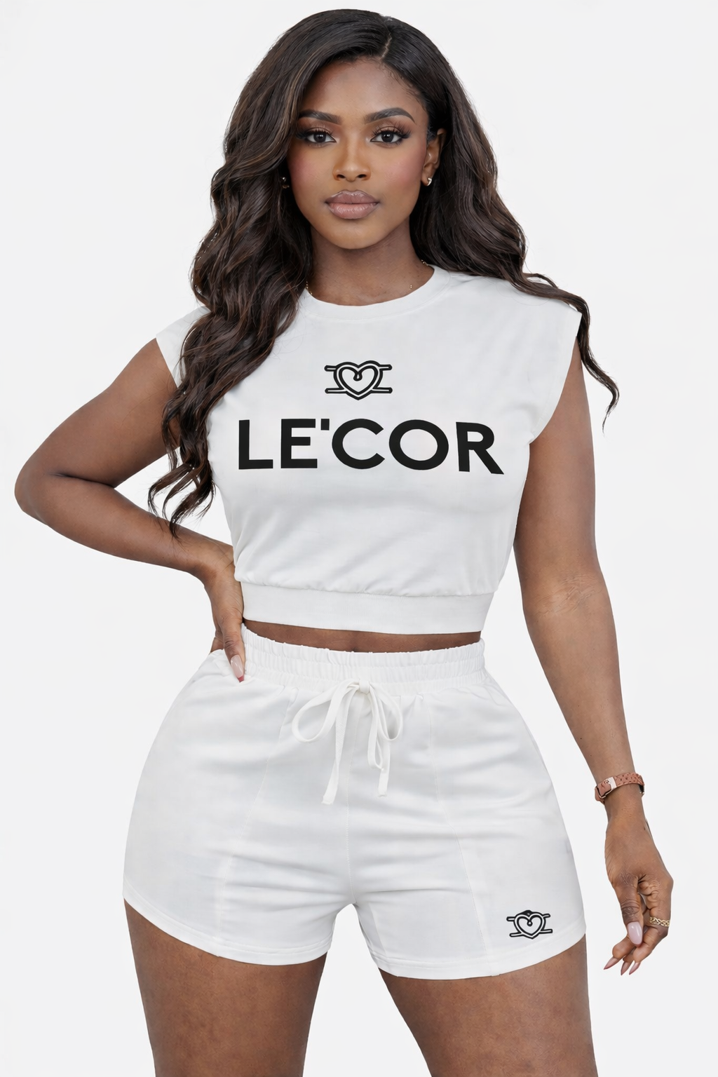Crop Top & Shorts Tracksuit Sets      $65