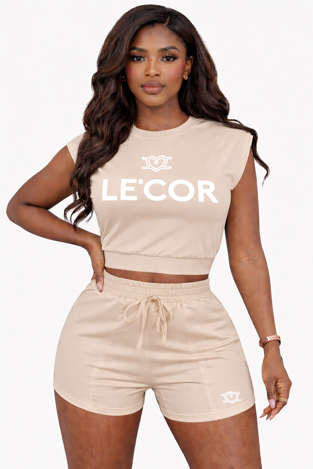 Crop Top & Shorts Tracksuit Sets      $65