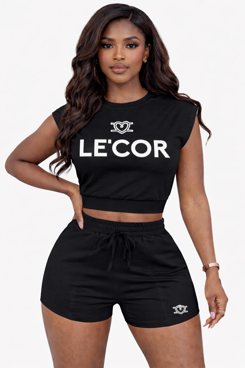 Crop Top & Shorts Tracksuit Sets      $65
