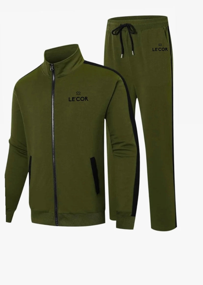 Le’Cor Signature Zip Tracksuit.  $90