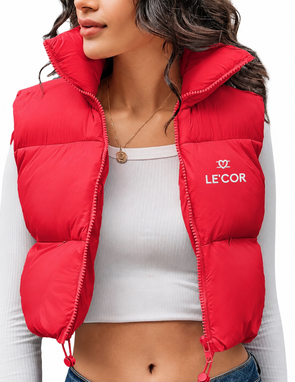 Cropped Puffer Vest             $60