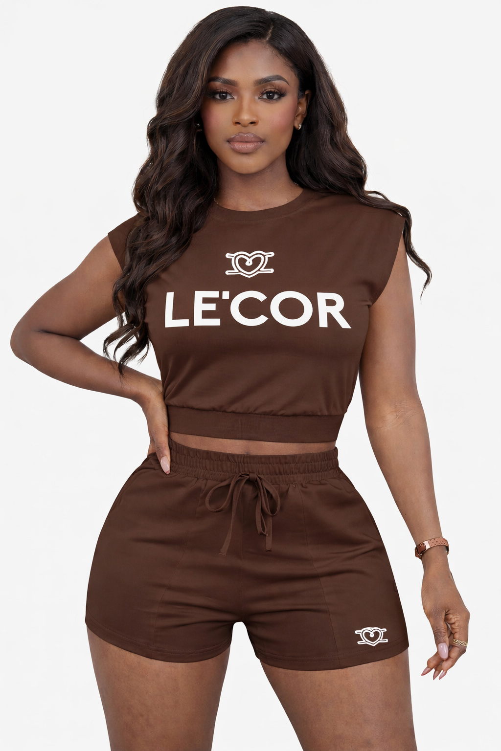 Crop Top & Shorts Tracksuit Sets      $65