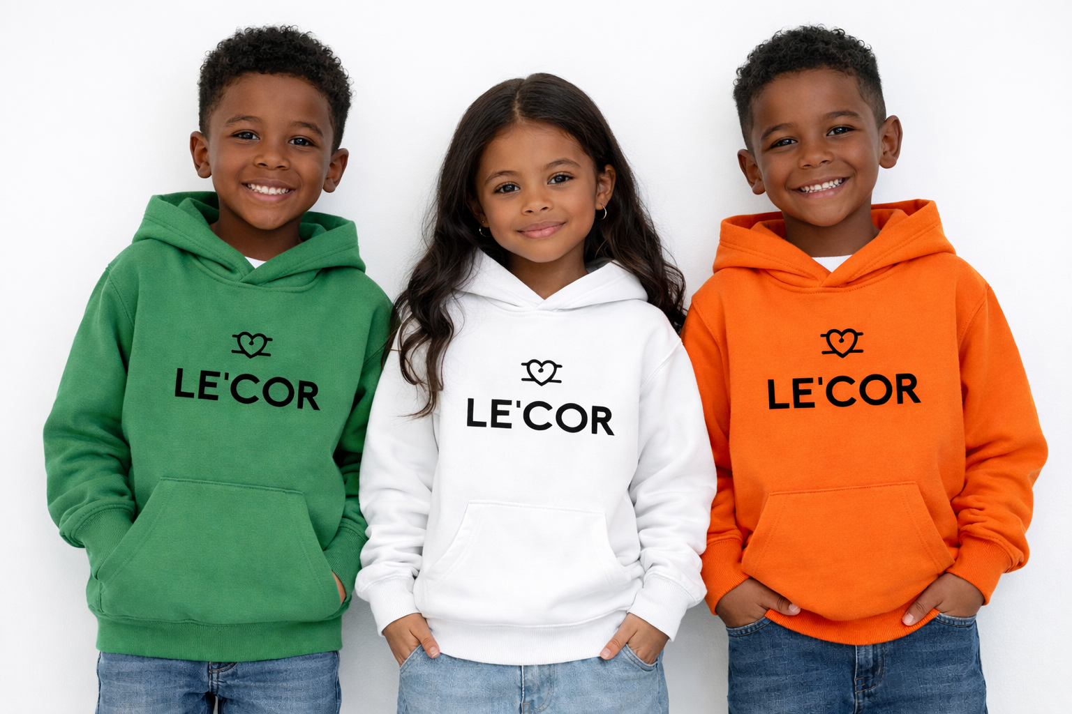 Kids Unisex Pullover Hoodie with Pocket    $35